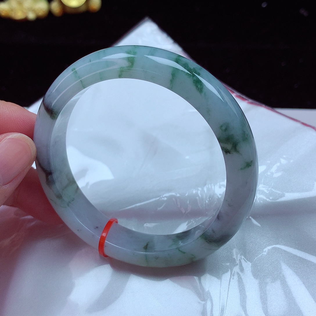未镶嵌手镯翡翠58圈