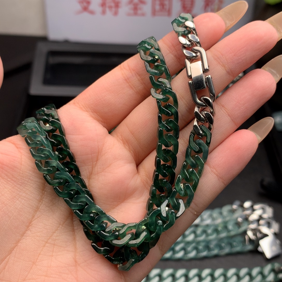 剀***诶翡翠未镶嵌手链00001