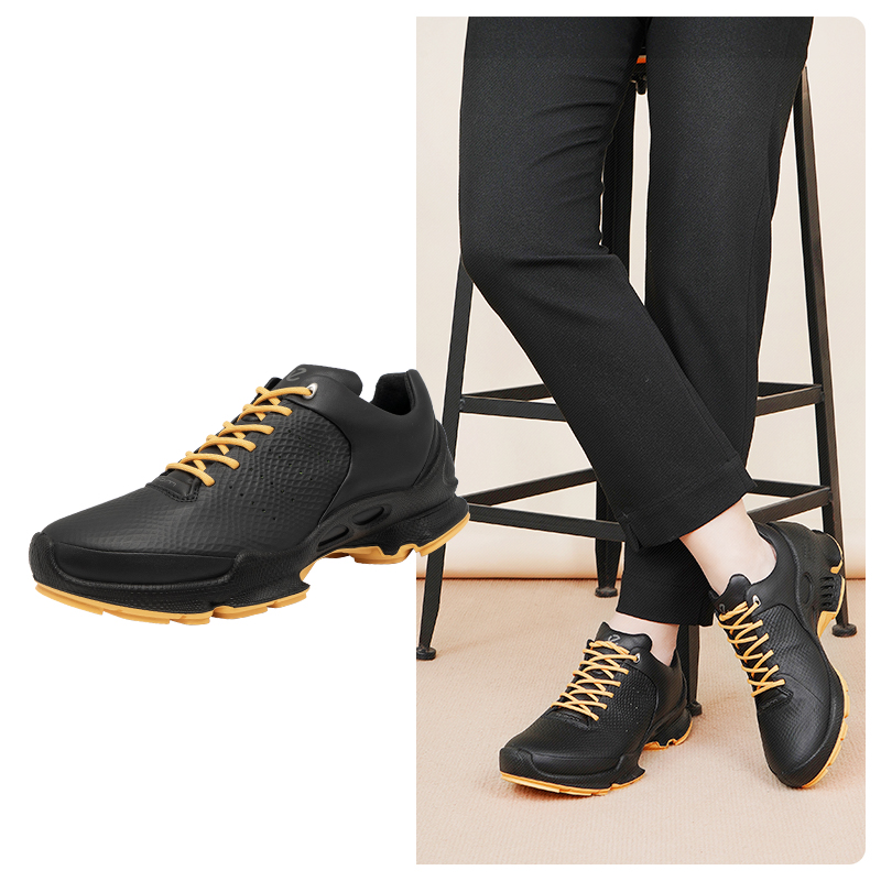 Ecco/爱步800434健步休闲运动鞋男鞋带百搭流光风跑步鞋健步BIOM