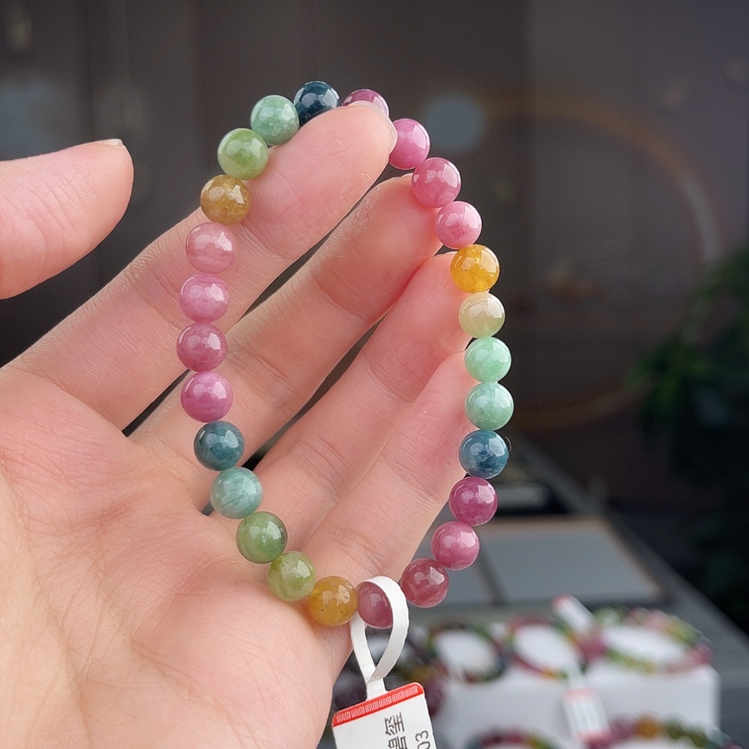 未镶嵌碧玺碧玺 7mm