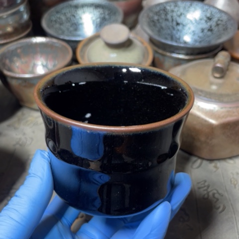 茶盏建阳建盏全品竹节