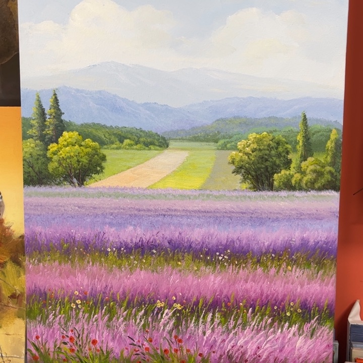 手工手绘精品油画60+90尺寸