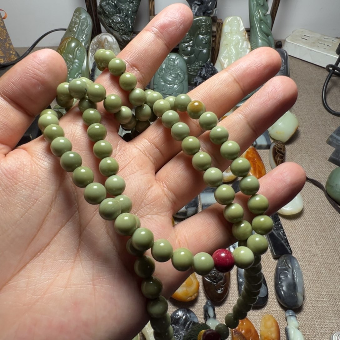 和田玉未镶嵌挂件串