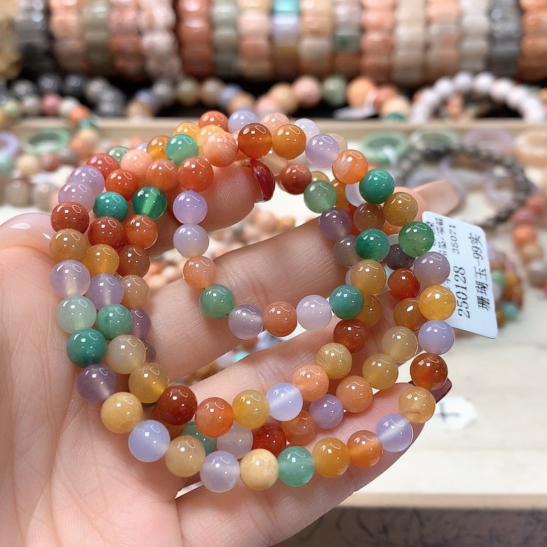 硅化珊瑚（珊瑚玉）手链未镶嵌云*928