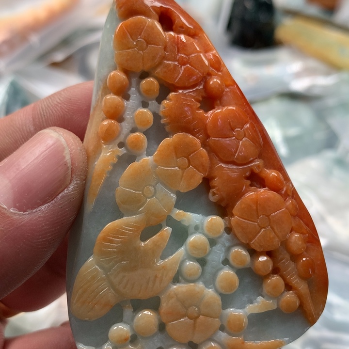 翡翠未镶嵌颈饰保真天然a货翡翠