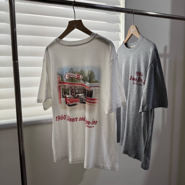 100%棉 白色圆领短袖印花T恤女2025夏季新款宽松显瘦百搭上衣