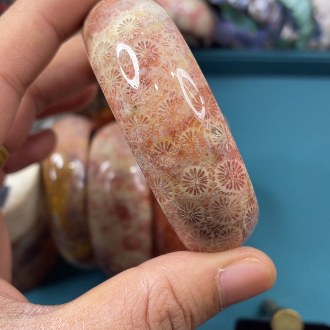 未镶嵌手镯硅化玉