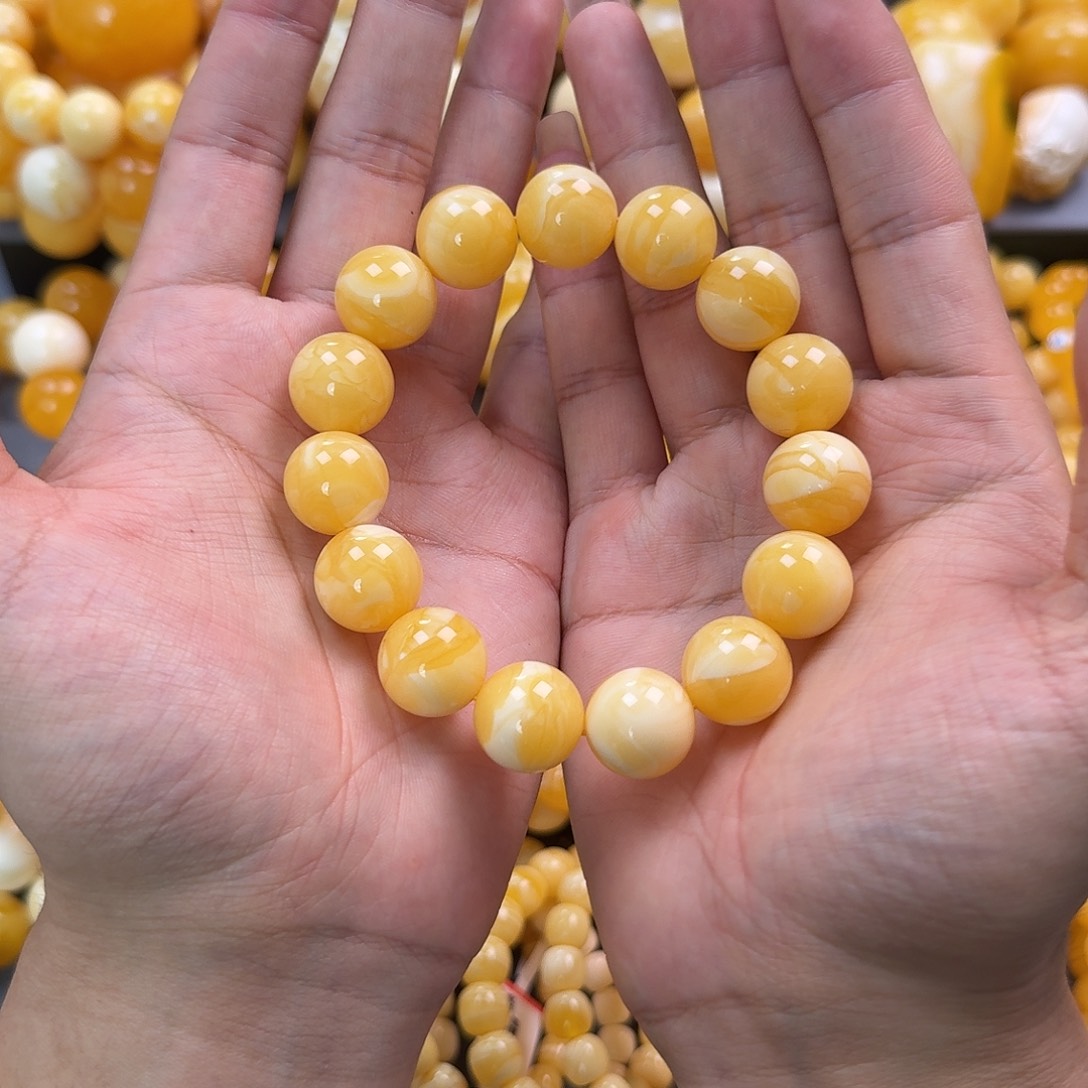 蜜蜡未镶嵌珠宝奇石同料16mm