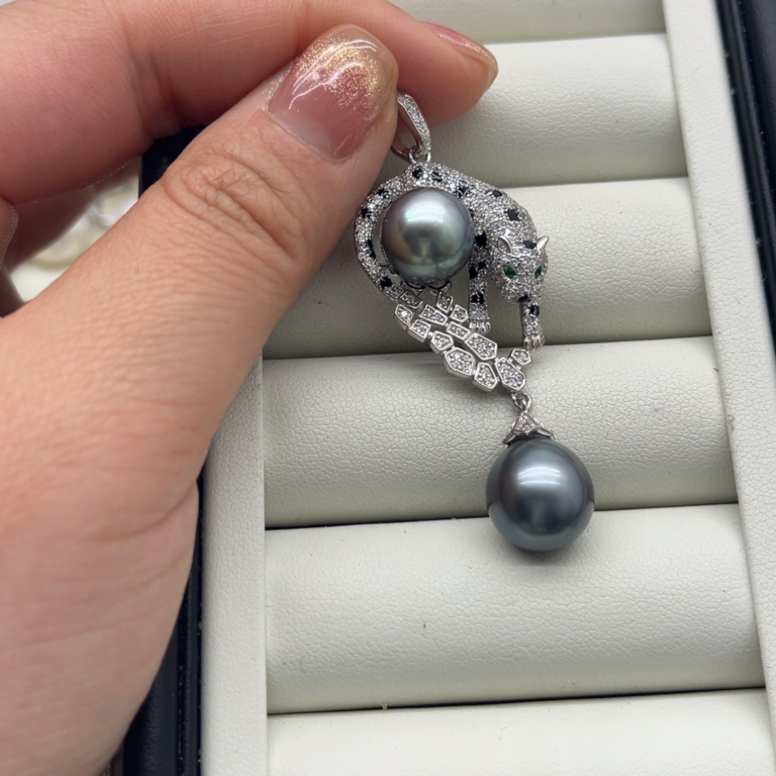 海水珍珠吊坠(不含链)银S925镶嵌