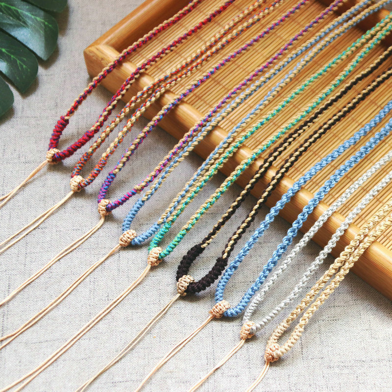 藏式项链绳男diy编绳手工吊坠绳女民族风项链饰品配饰挂件绳批发