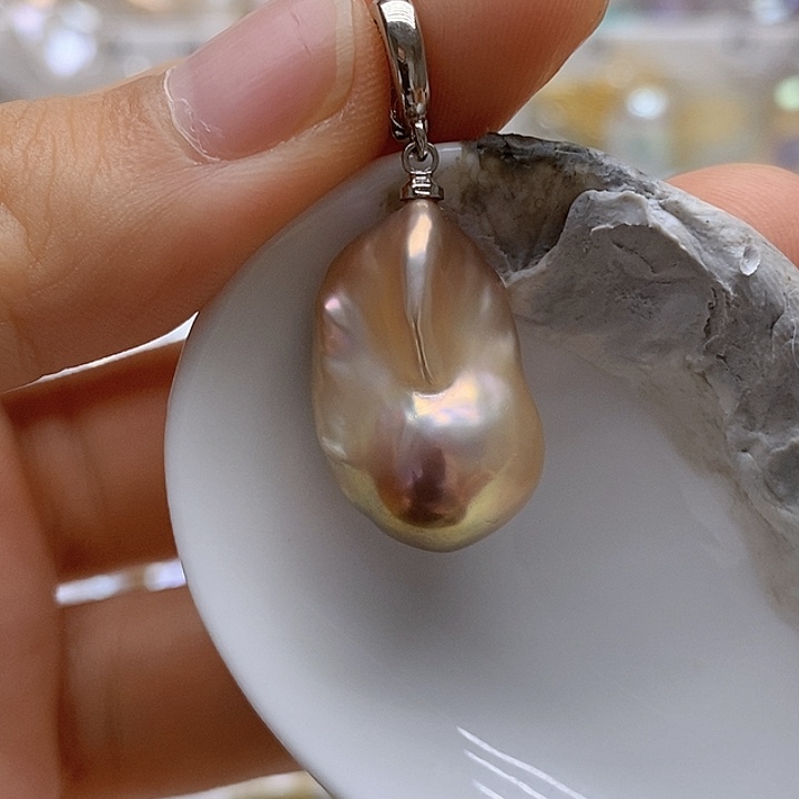 淡水珍珠未镶嵌吊坠(不含链)