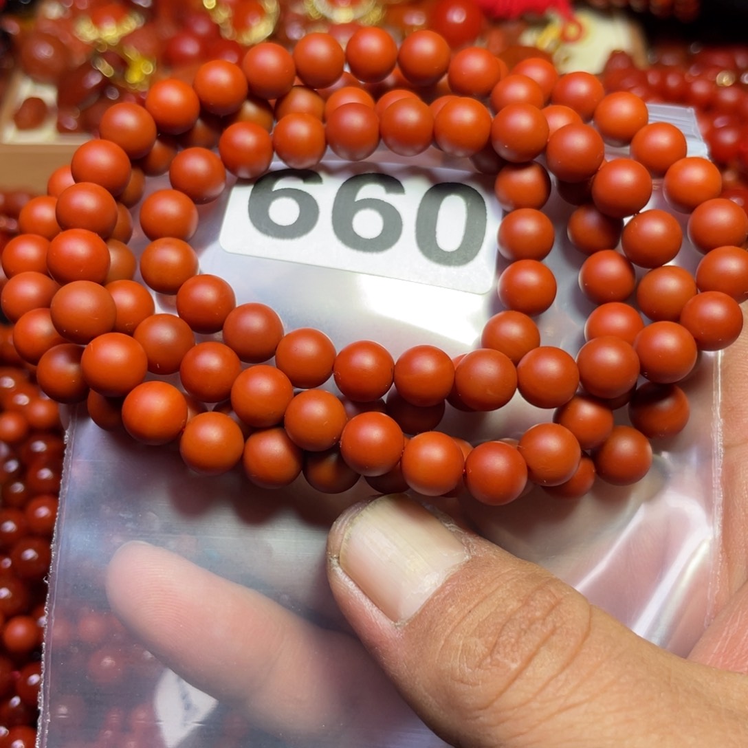 南红玛瑙手链未镶嵌海*