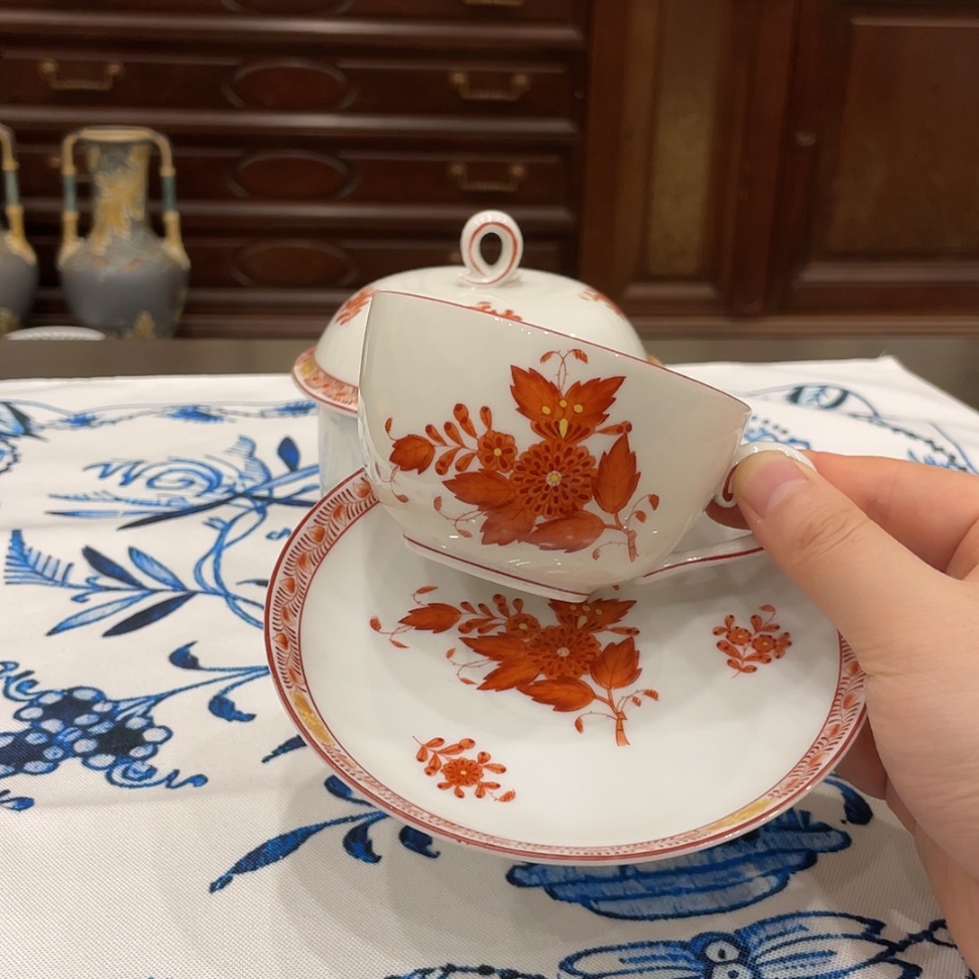 摆件中古一等红茶杯