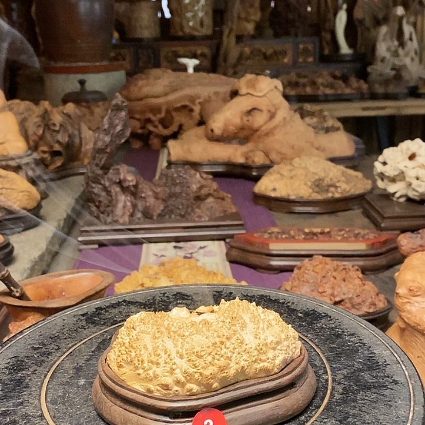 【闪购商品】2号黄金檀木香炉工艺