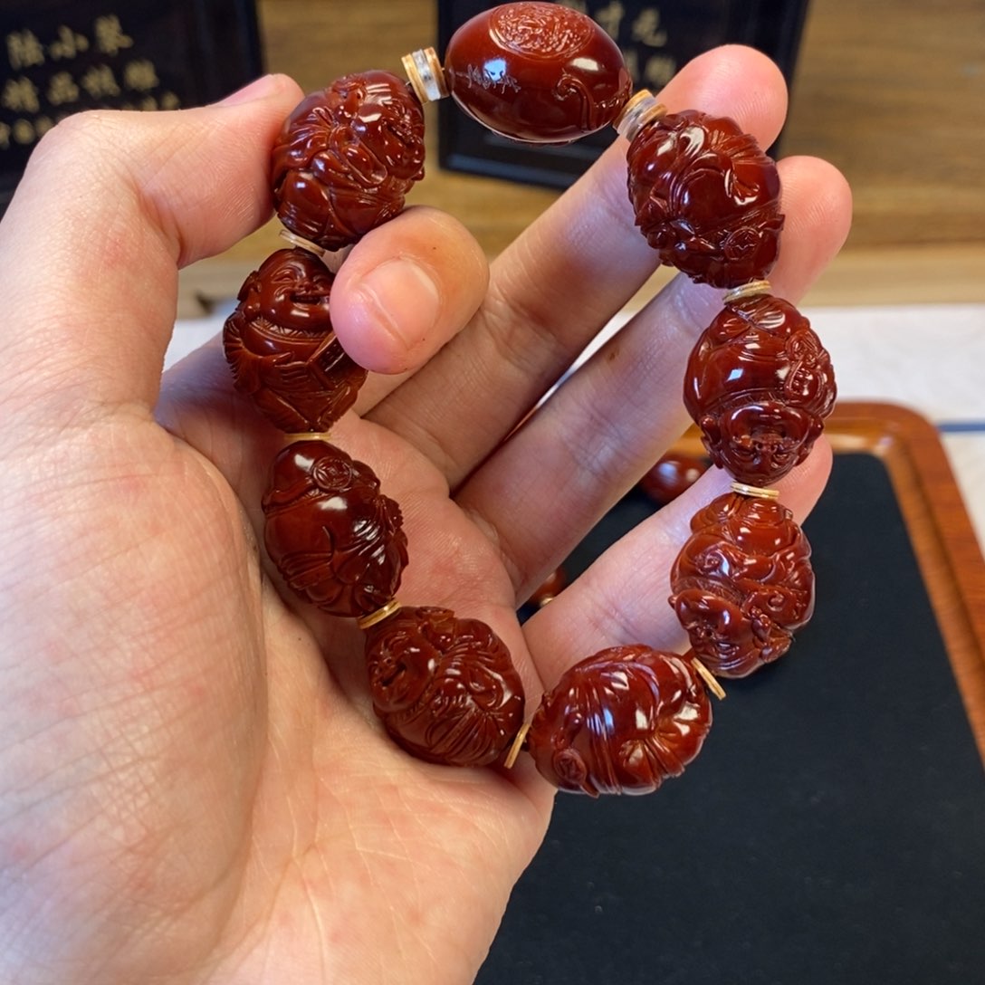 橄榄核手串珠海华苏工财神21019