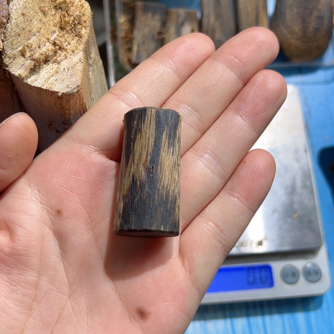 沉香吊坠白棋素牌7.2克