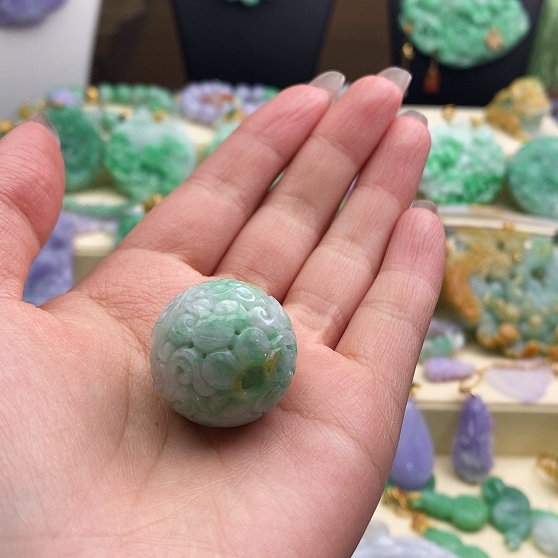 翡翠散珠翡翠单珠