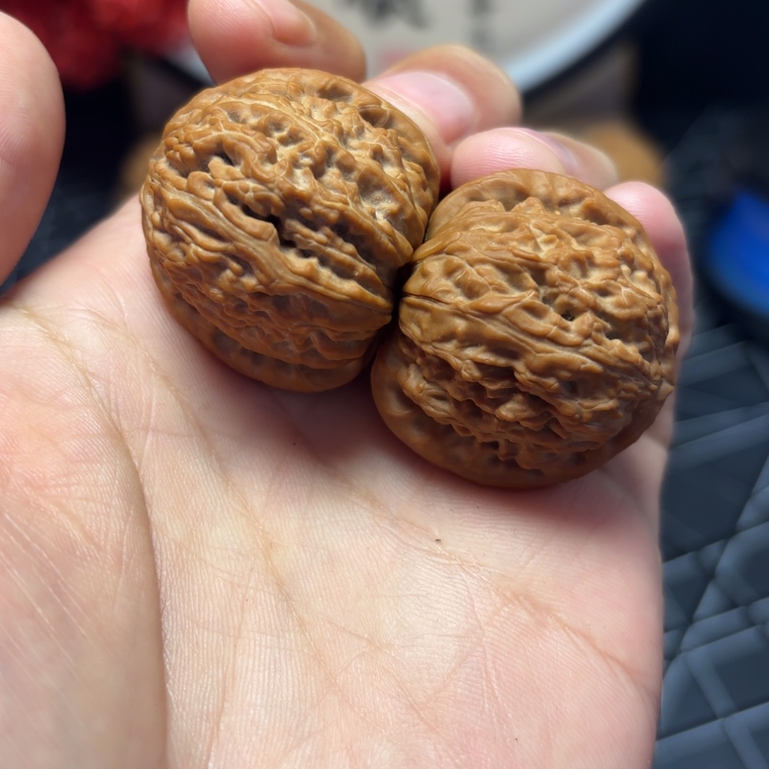 把件文玩核桃35尺白狮子手捻福利价