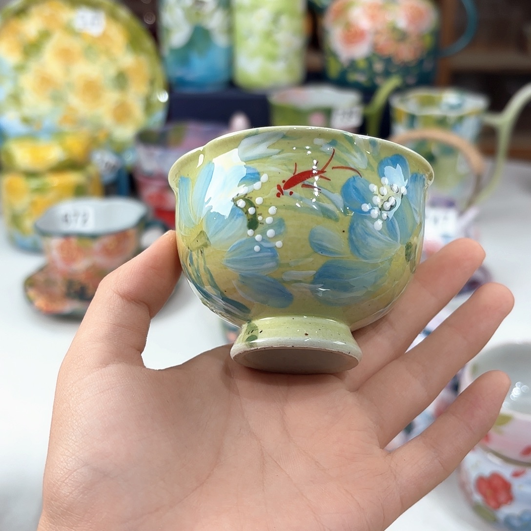 景德镇手绘高温釉下彩陶瓷茶具
