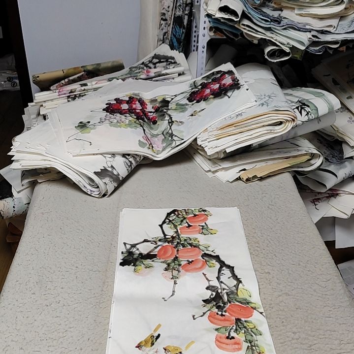 B***天国画落款后台备注