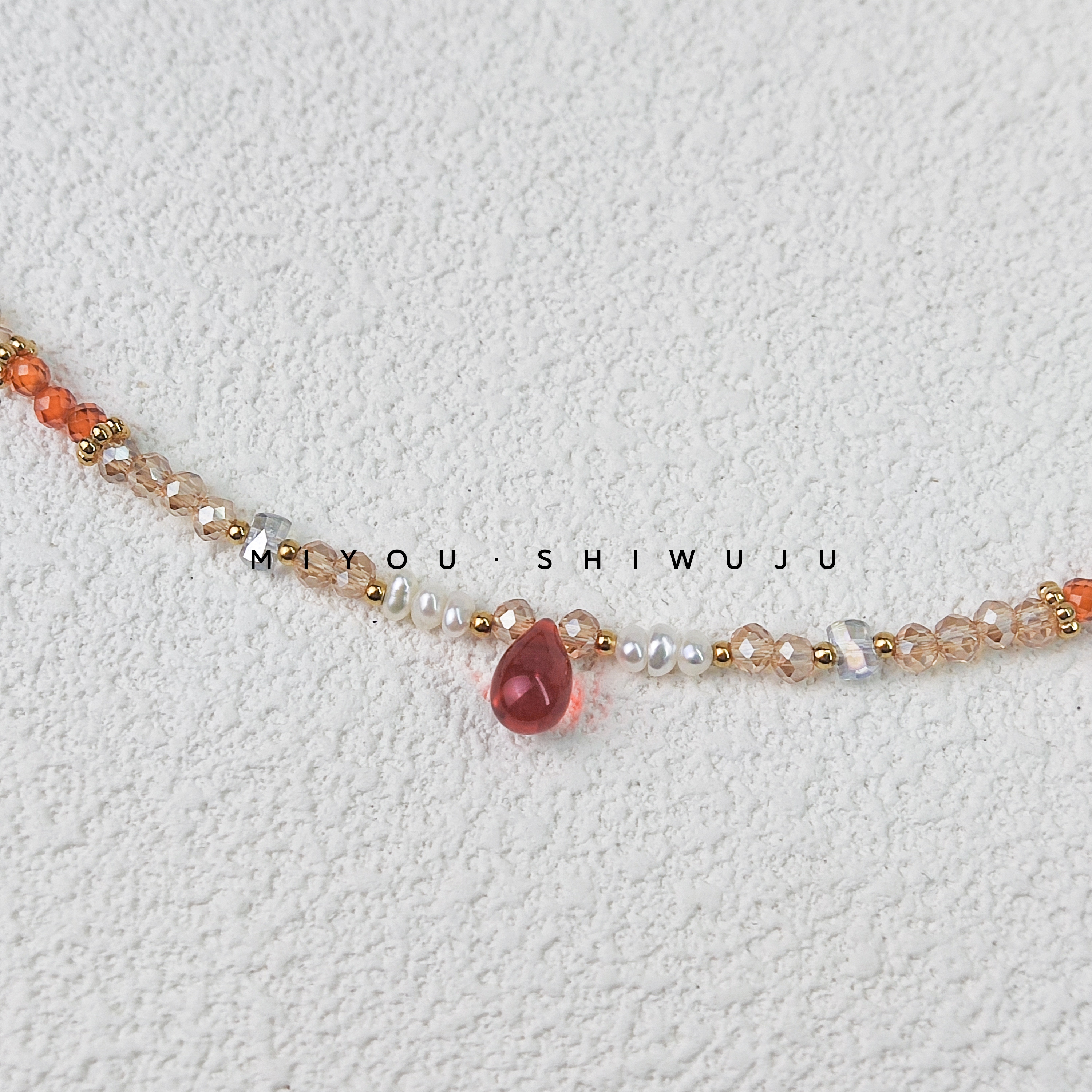 钛钢仿水晶项链 【梦华2.0】仿水晶项链气质百搭手链仙女手作时尚