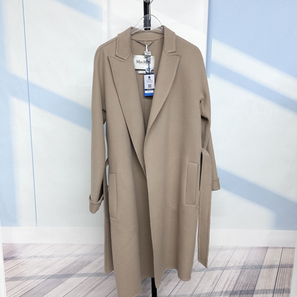 妃鱼/麦丝玛拉/丝缎、羊毛、亮片/大衣/95新/M1/21