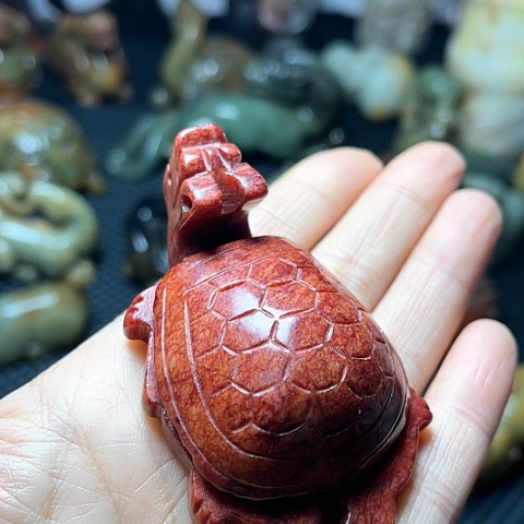 白玉菩提吊坠摆件