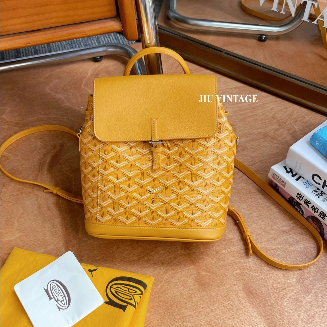 99新 Gaoy/戈雅 alpin mini黄色双肩包CG11-0028