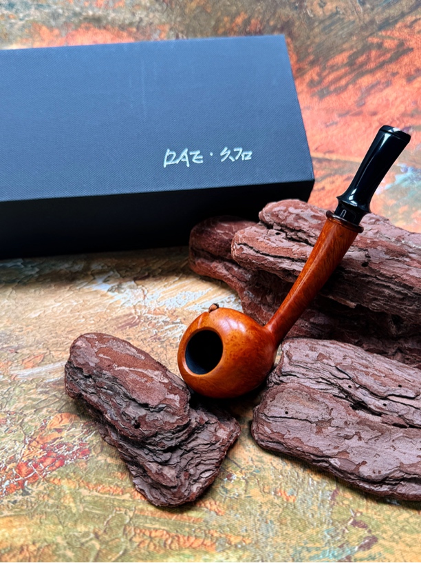 久石中国女斗师纯手工原木色橡果烟斗