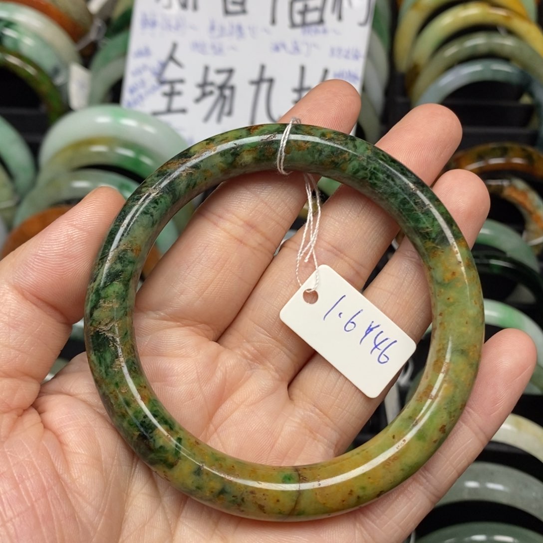 翡翠项链未镶嵌58.8圈口51号