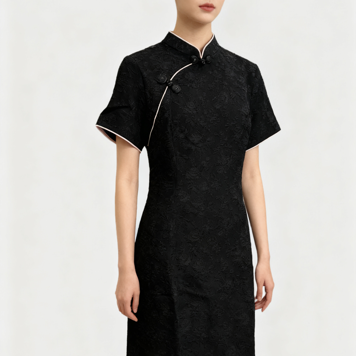 【2809 气质款  黑色】显瘦气质修身优雅复古中国风旗袍