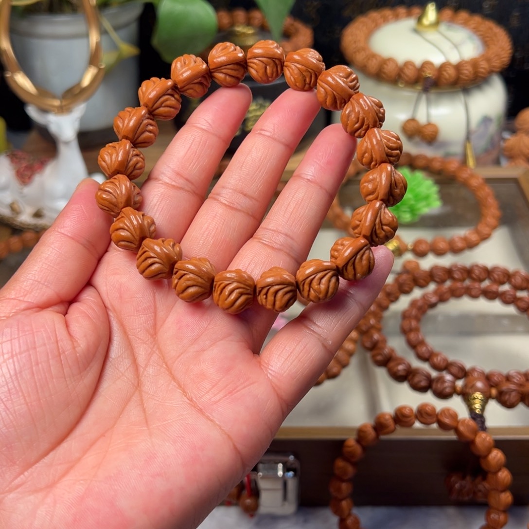 祥***吴手串桃核双脊龙手串新品14