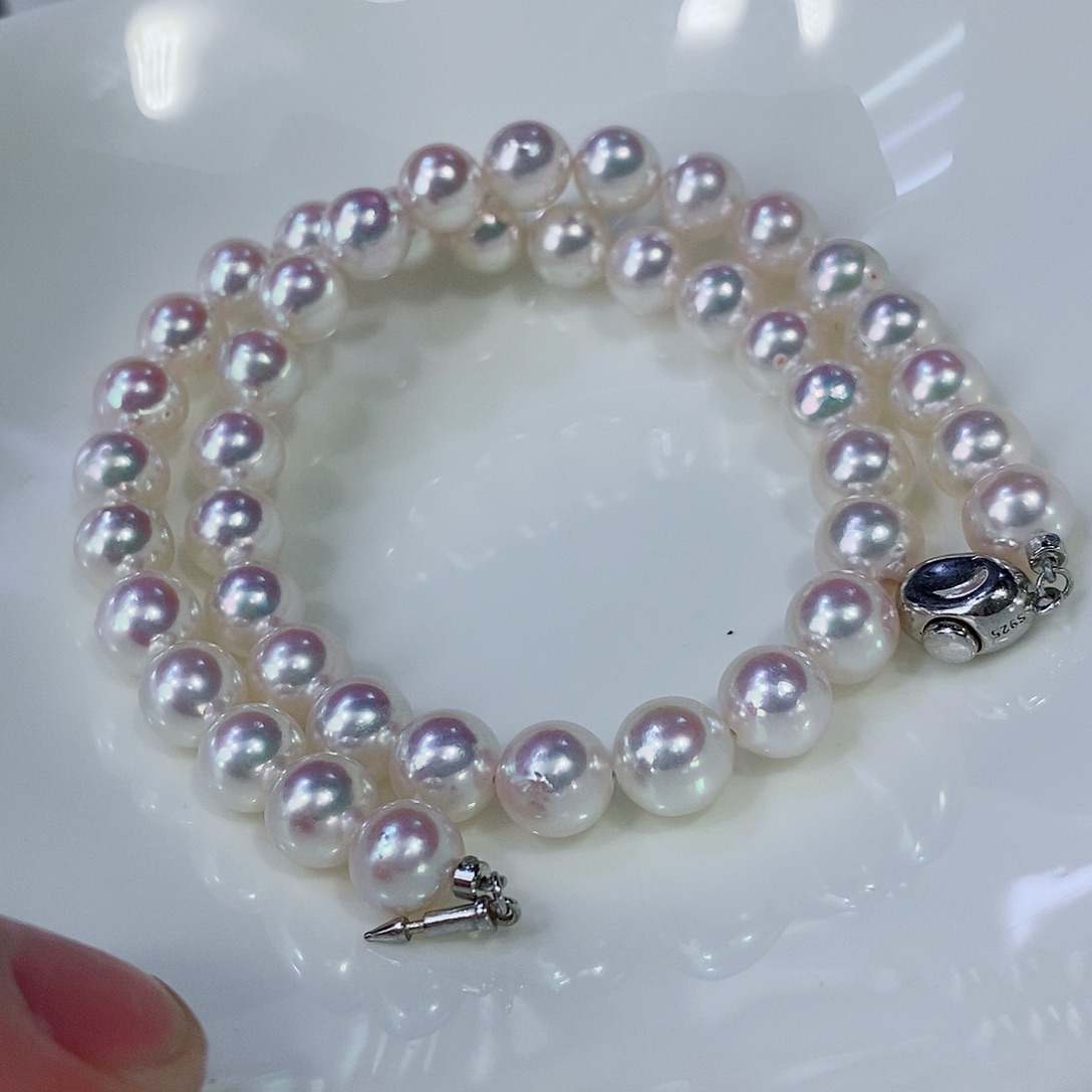 海水珍珠颈饰银S925镶嵌