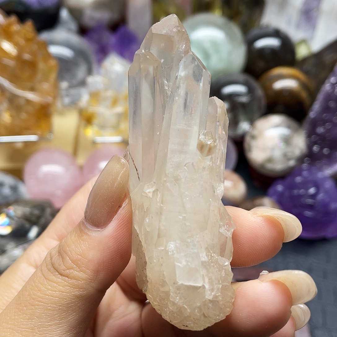 水晶未镶嵌珠宝半成品86晶簇