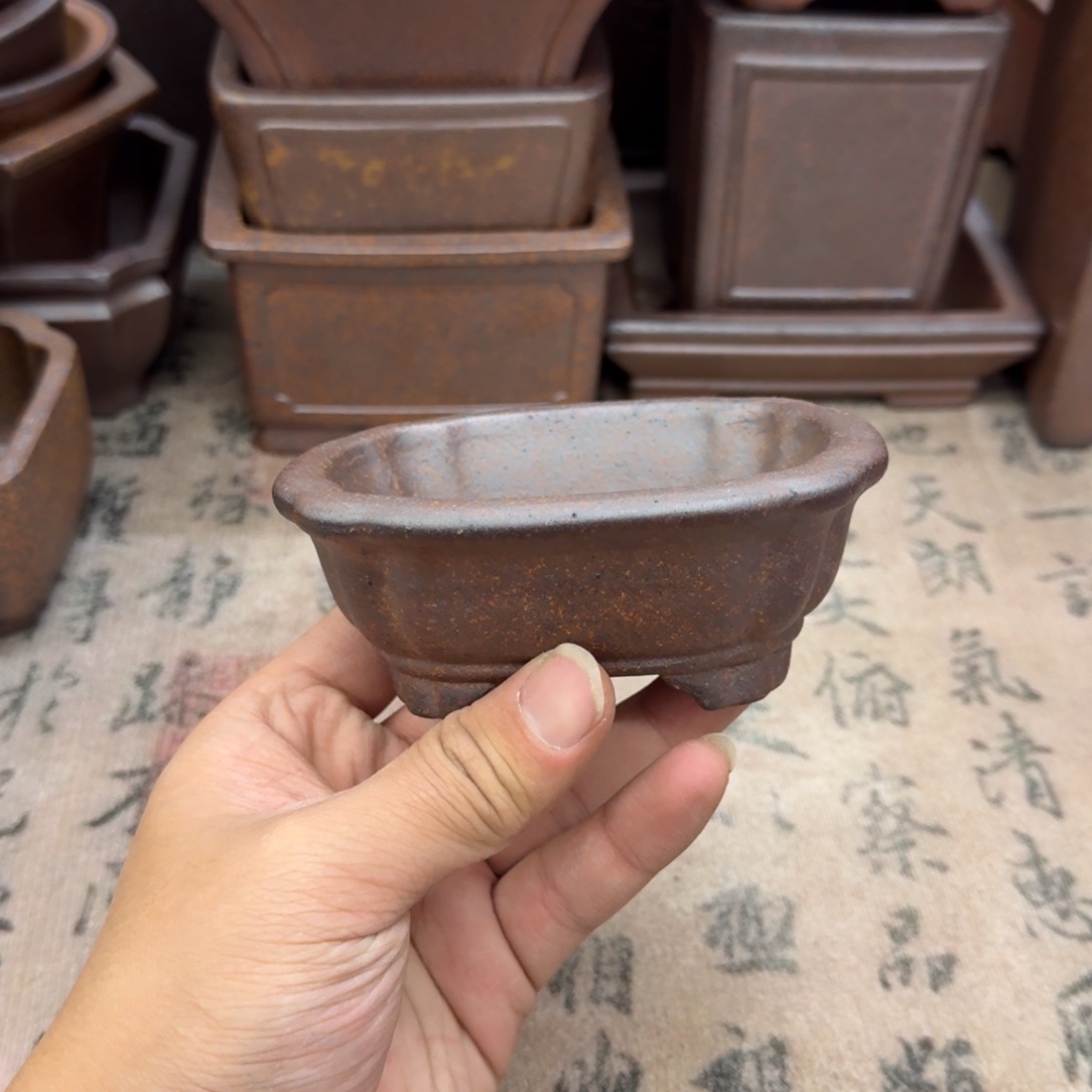 紫砂花盆84号宜兴紫砂正品9.5x7x3
