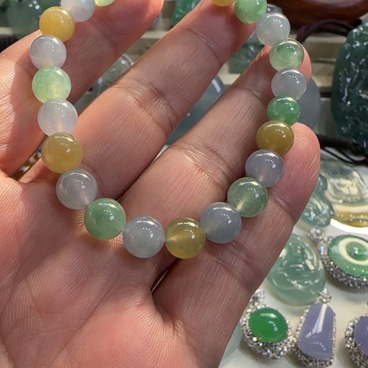 定制翡翠18K金镶嵌天然缅甸翡翠a货