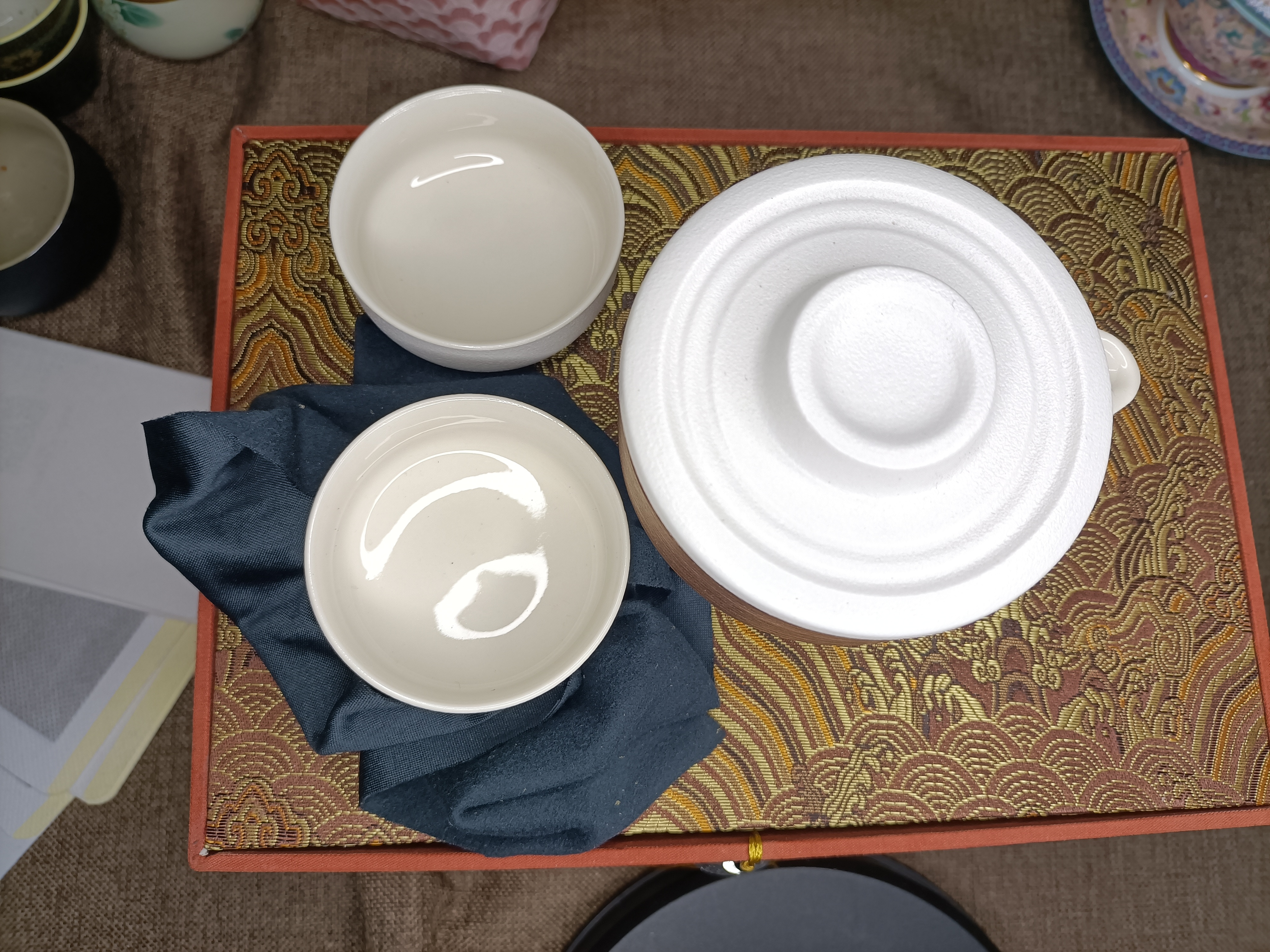 粗陶一壶二杯  不带包