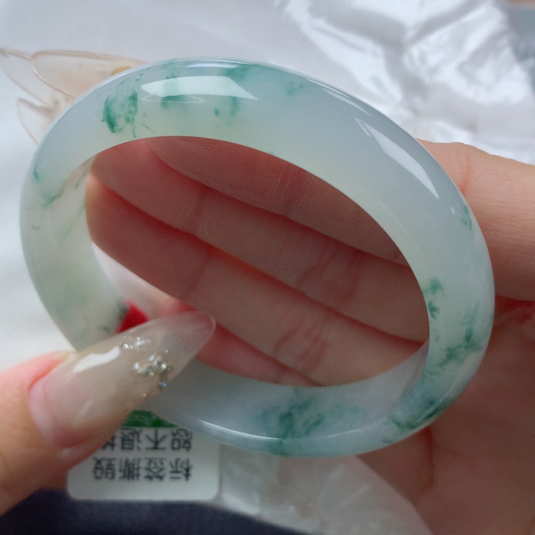 未镶嵌手镯翡翠缅甸天然翡翠A货56.5贵妃