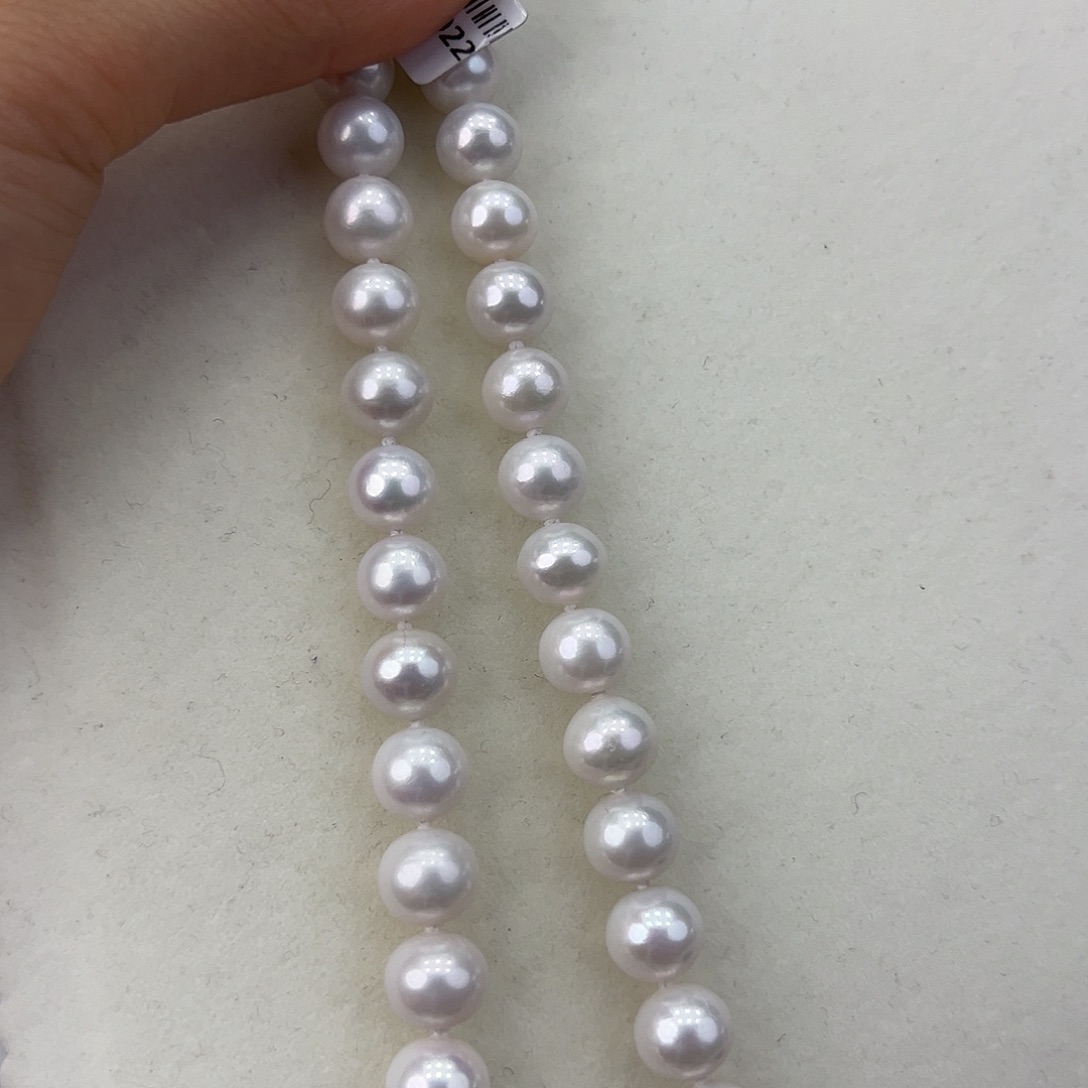 淡水珍珠颈饰银S925镶嵌➕9.5-10.5高品极光白