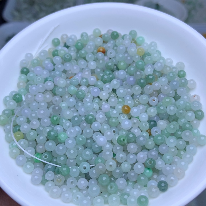 散珠翡翠卡3.8冰绿白100个