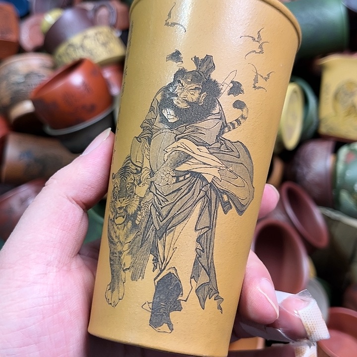 紫砂茶杯全手工紫砂主人杯