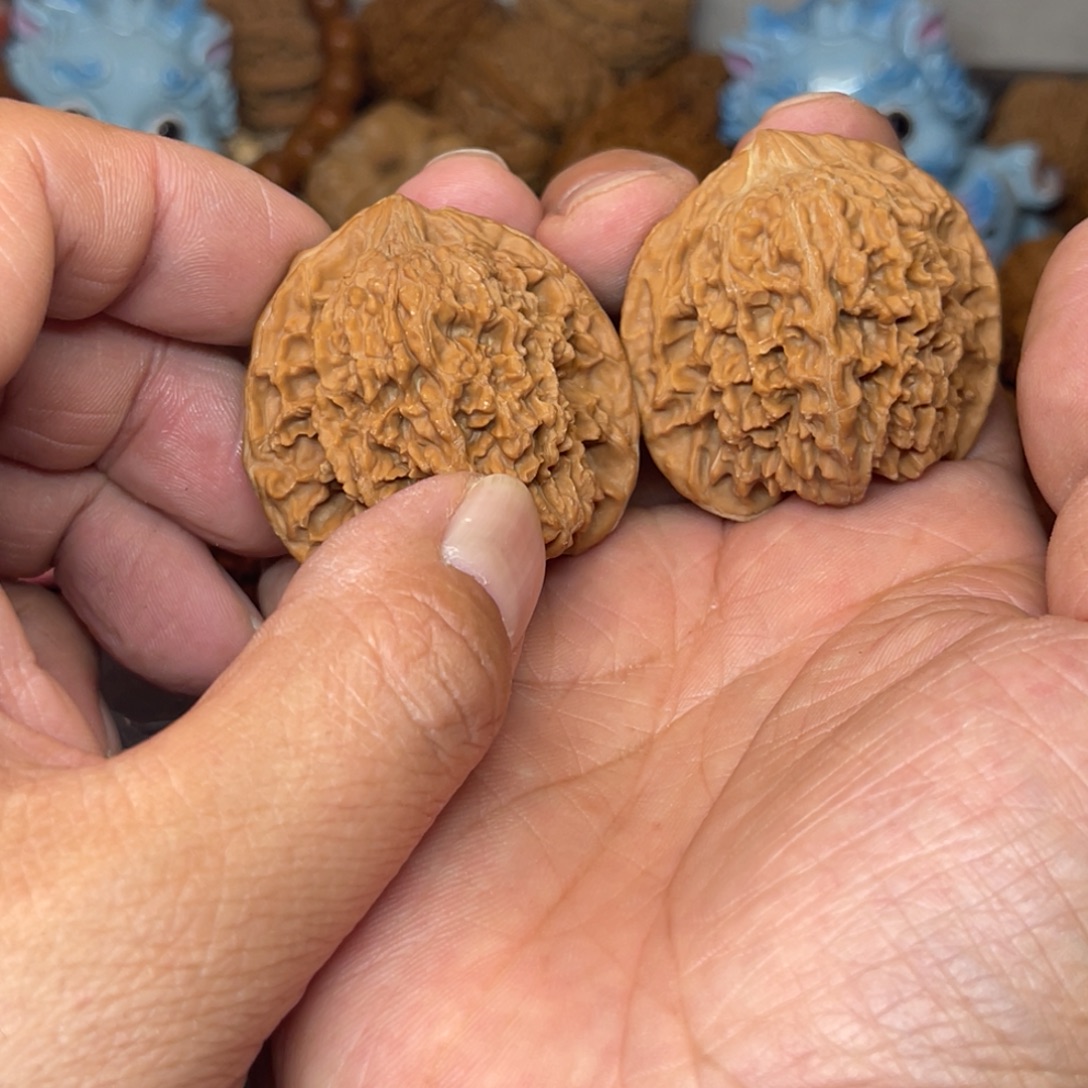 吊坠文玩核桃42全品无修满天星