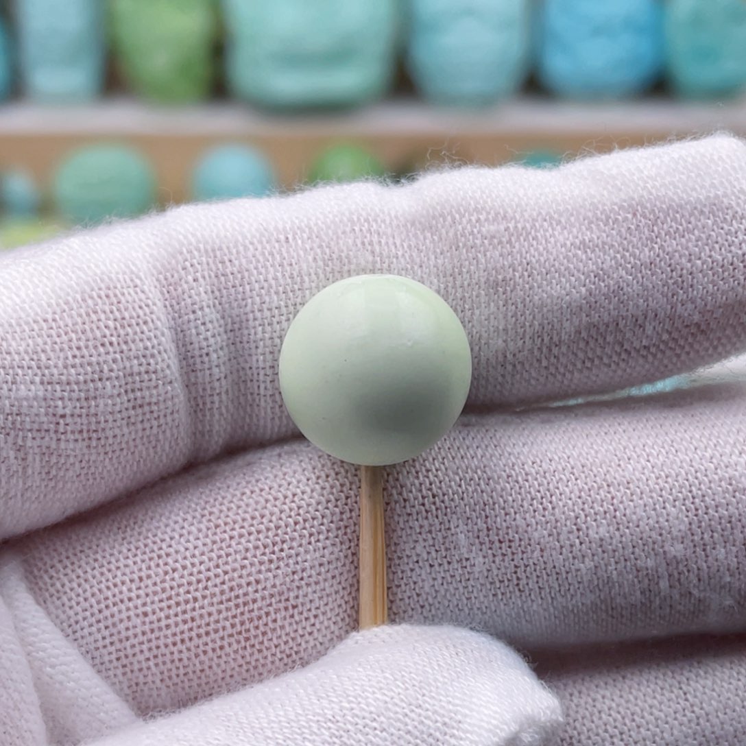 未镶嵌绿松石珠宝奇石13mm