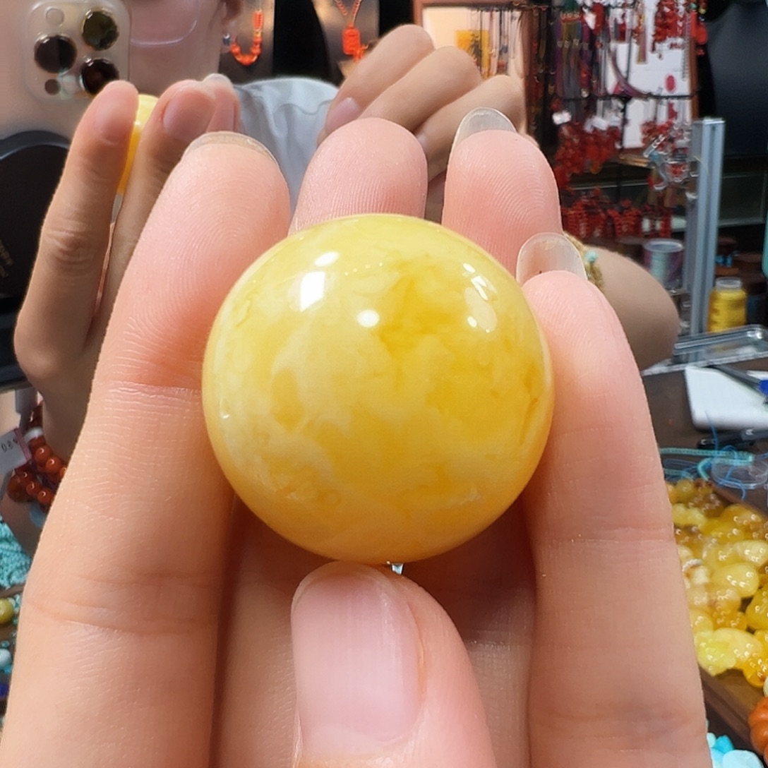 ****️蜜蜡未镶嵌珠宝奇石圆珠