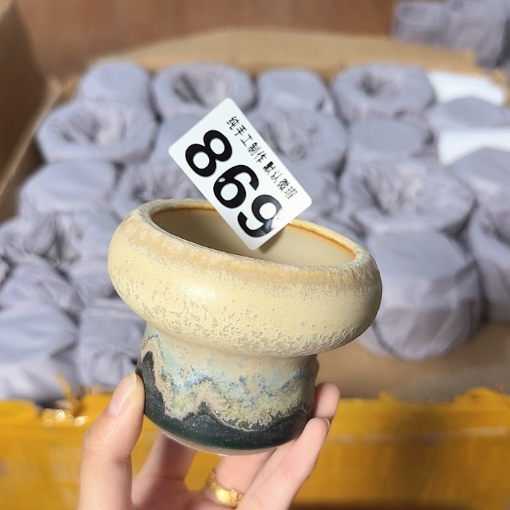 景德镇手工陶瓷盆 口7