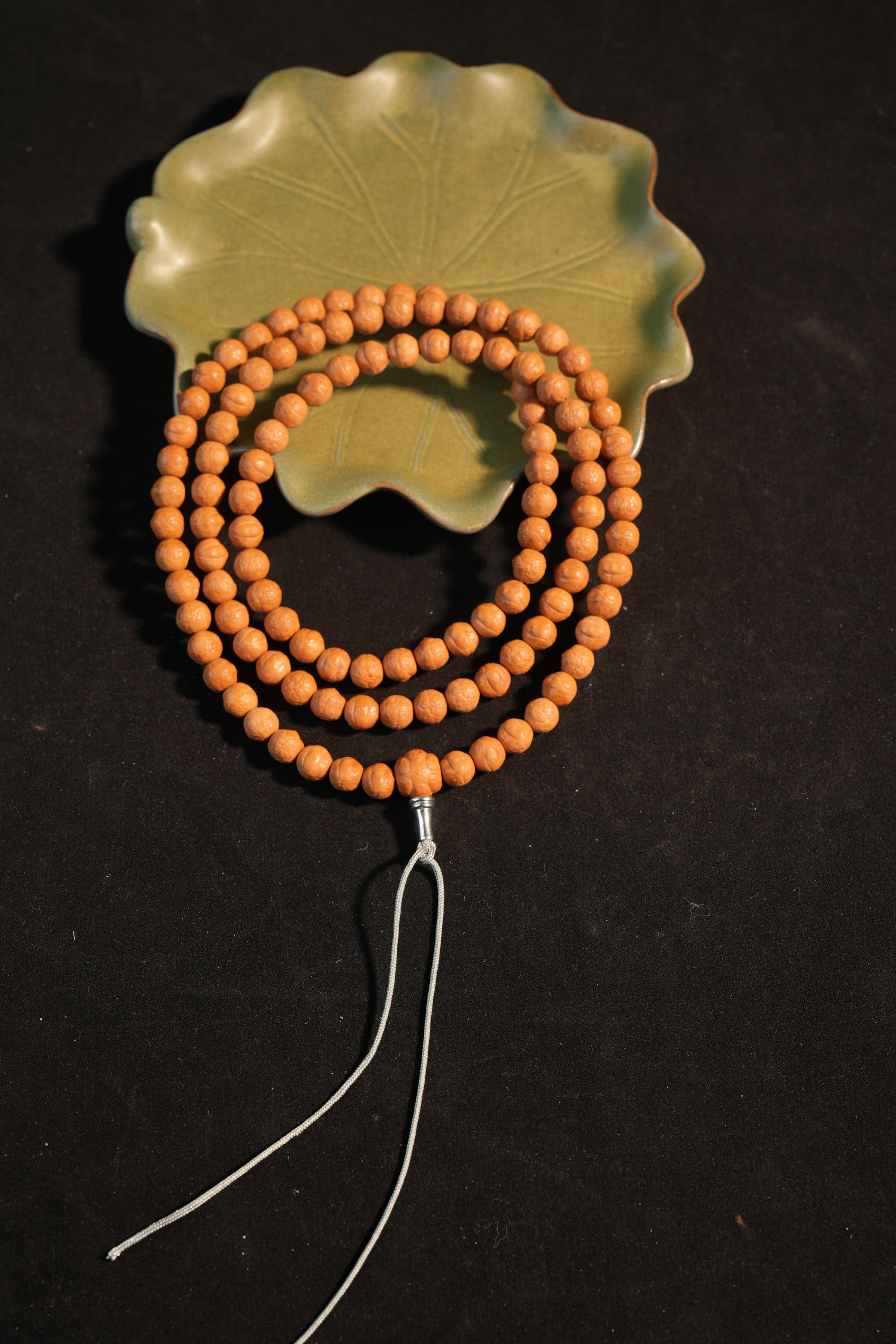 凤眼 108 颗9+mm同尺猴头核桃念珠手串精工手工脖挂  