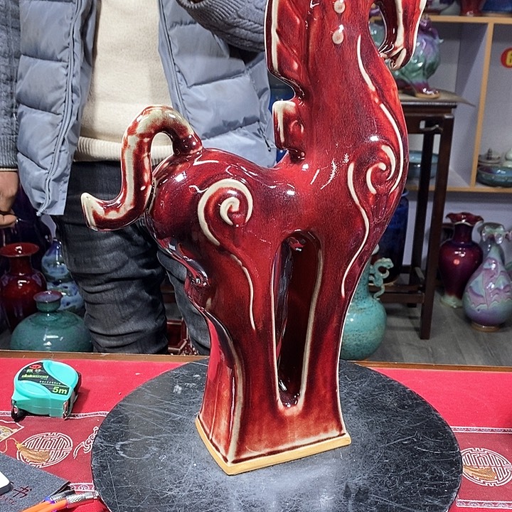 瓶中国神钧精品钧瓷
