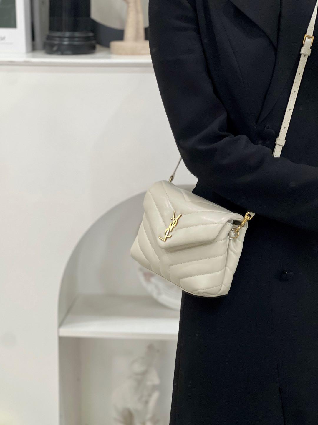 99新 YSL/圣罗兰 ysl loulou白金小号/公价无/甄选