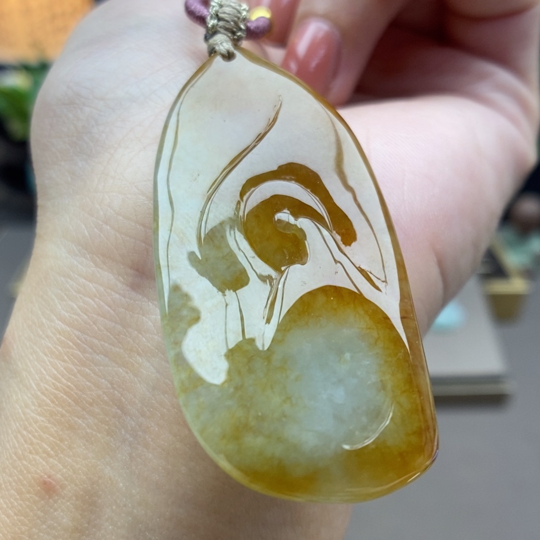 翡翠未镶嵌颈饰吊坠26