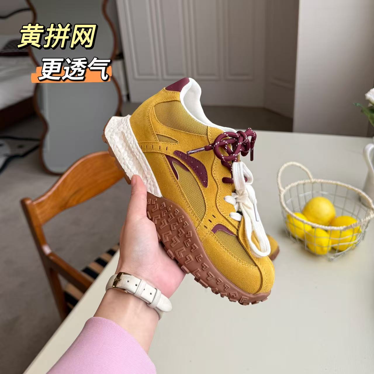 范小洛小个子内增高女鞋厚底德训鞋爆款阿甘鞋百搭休闲鞋26691